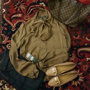 ️RALPH LAUREN silk blouse ️NWT size 4